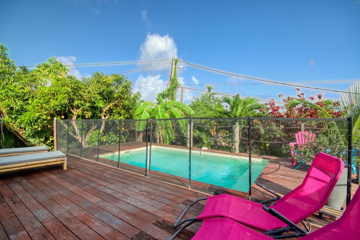 Location villa 8 personnes Sainte luce Martinique - Piscine avec filet